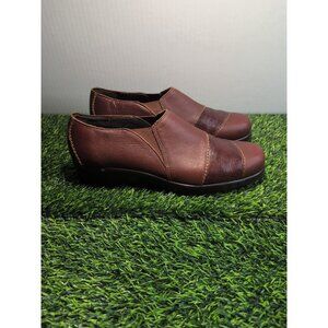 SAS Tripad Comfort Women’s Slip On Brown Leather Shoes Size 9.5